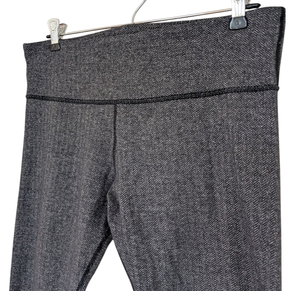 Lululemon Wunder Under Pant Low-Rise Heathered Herringbone Black 9/14 Women 10 - Picture 6 of 13